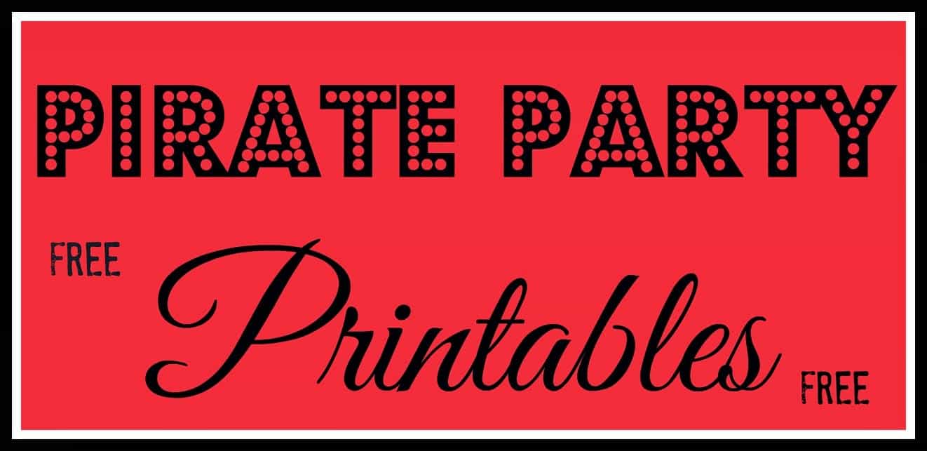 Pirate Party Printables - This Ole Mom