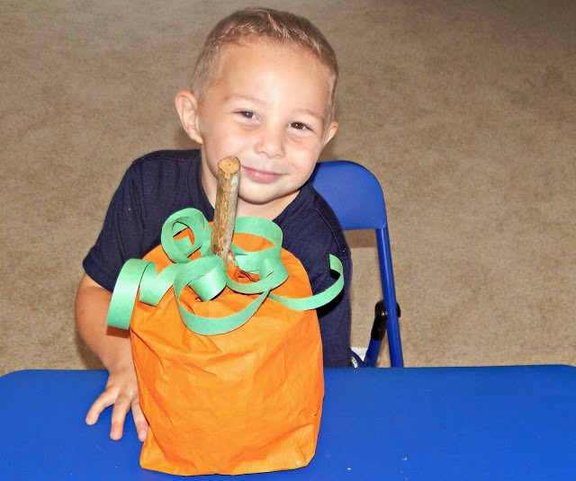 Paper Pumpkin Bag