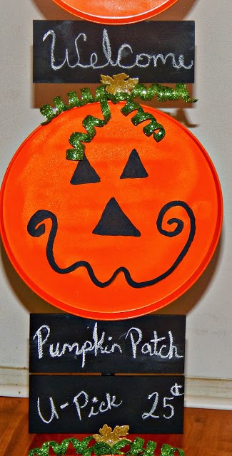 Pumpkin Patch Sign Pumpkin Topiary 