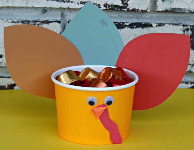 Paint Chip Turkey Treat Cups