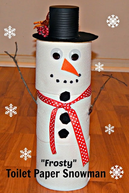 DIY Snowman Cottonelle Toilet Paper