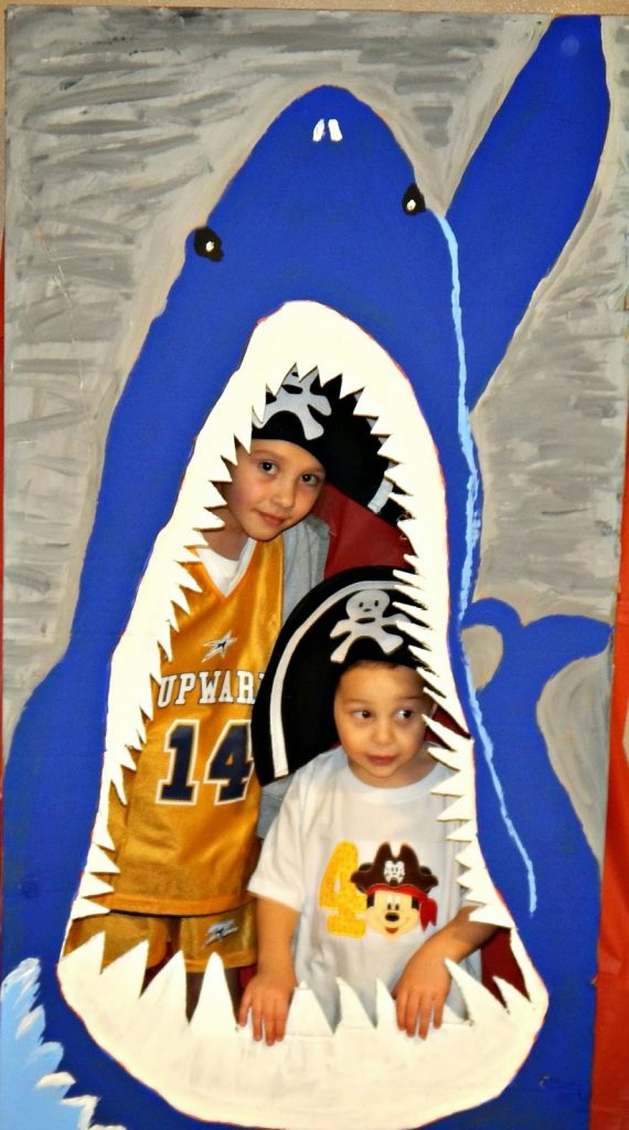 Feed the Shark Party Game & Photo Prop - This Ole Mom