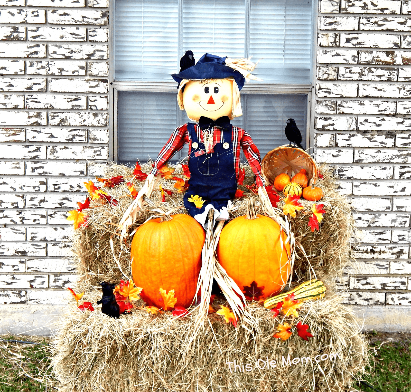 Fall Outdoor Display - This Ole Mom