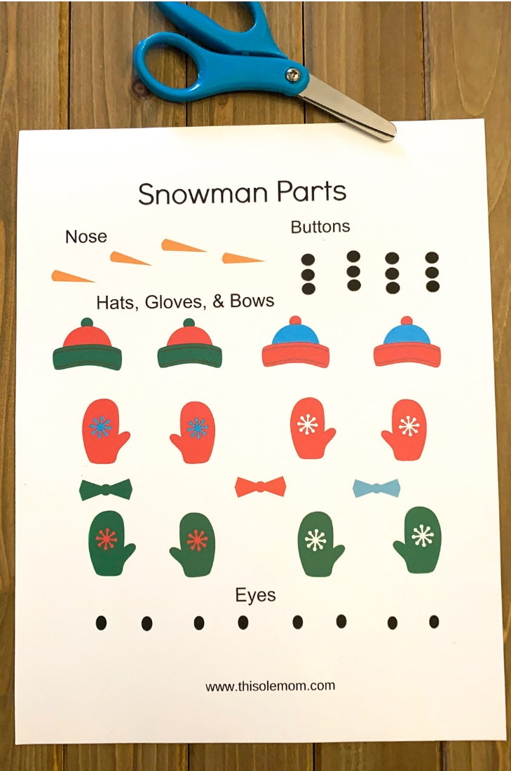 Snowman Christmas Ornaments Printable