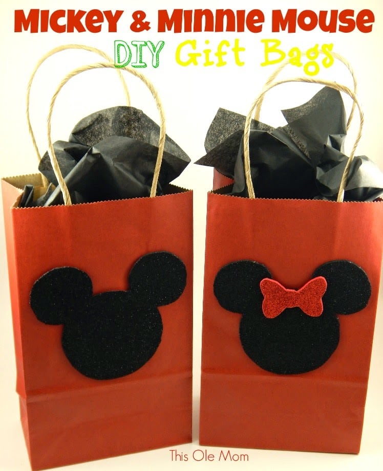 DIY: Mickey and Minnie Mouse Gift Bags