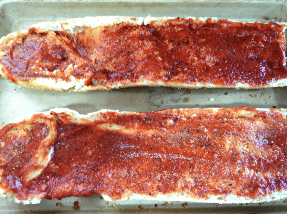 Turkey Pepperoni & Bacon French Bread Pizza This Ole Mom