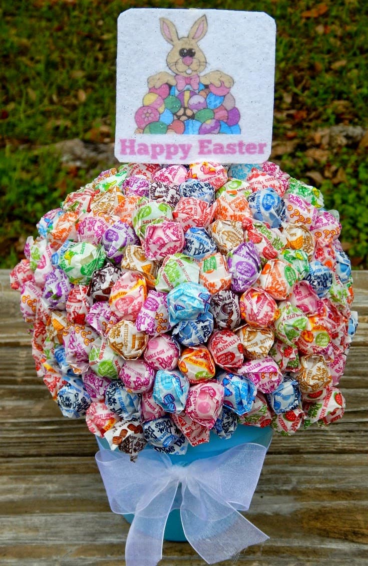 Make a Lollipop Topiary as a Centerpiece for Your Next Party!