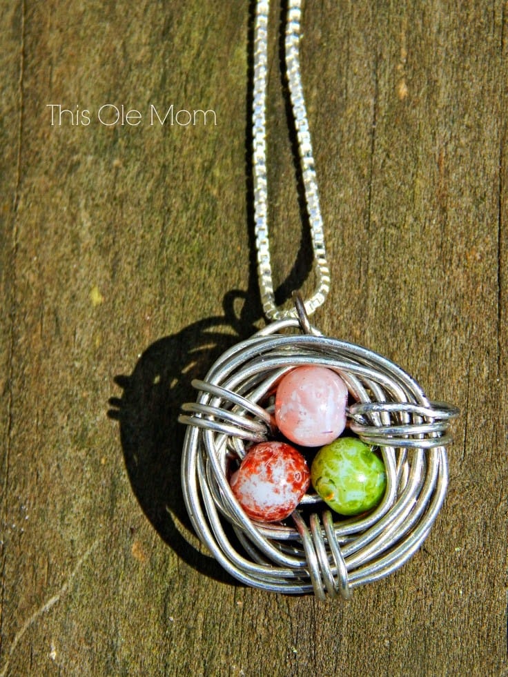 How to Make a Wire Bird's Nest Pendant - YouTube