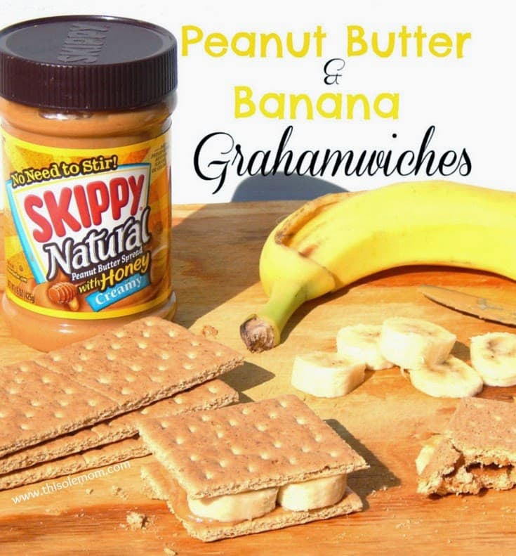 Skippy Natural Peanut Butter with Honey , Peanut Butter and Banana Sandwich, Peanut Butter Recipe, Peanut Butter Breakfast Ideas, Snack Ideas 