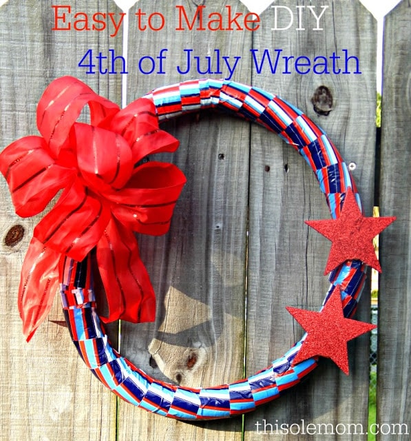 Easy to Make DIY 4th of July Wreath