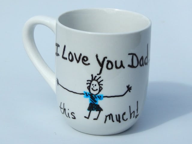 DIY Painted Father's Day Mugs This Ole Mom