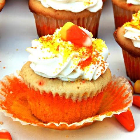 Candy Corn Cupcakes