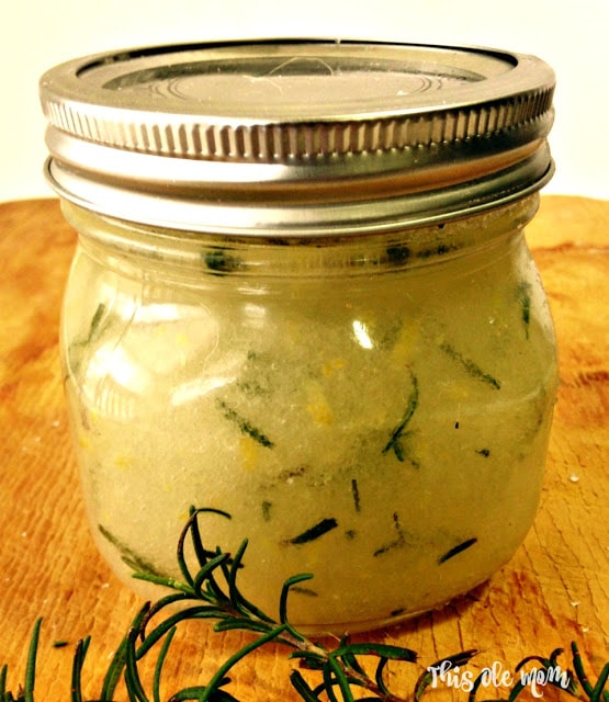 Lemon & Rosemary Salt Scrub