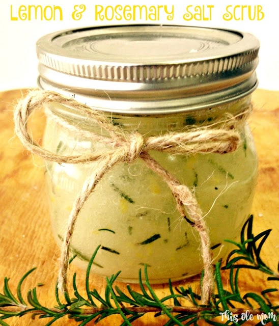 Lemon & Rosemary Salt Scrub