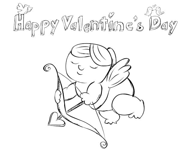 Valentine's Day Kids Printable Coloring Pages