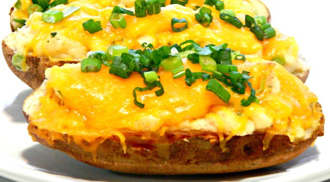 Shrimp Stuffed Potatoes - This Ole Mom
