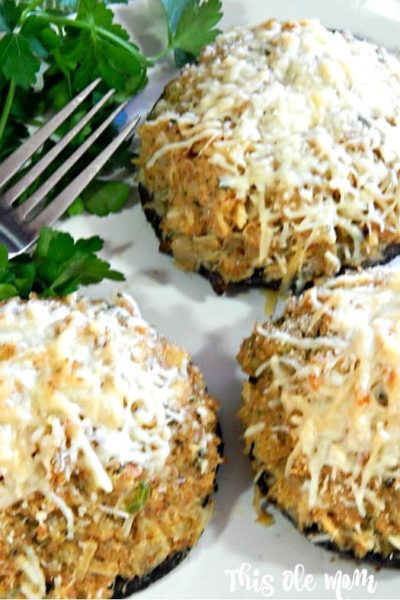 Crab Stuffed Portobello Mushrooms