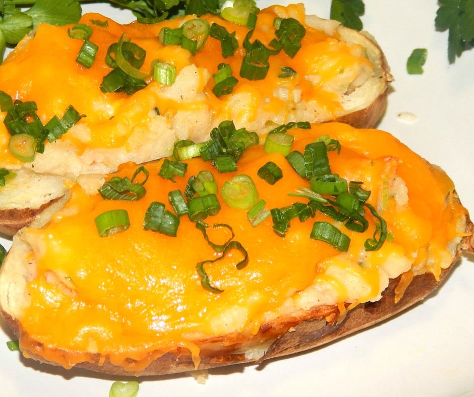 Stuffed Shrimp Potatoes with Cheese