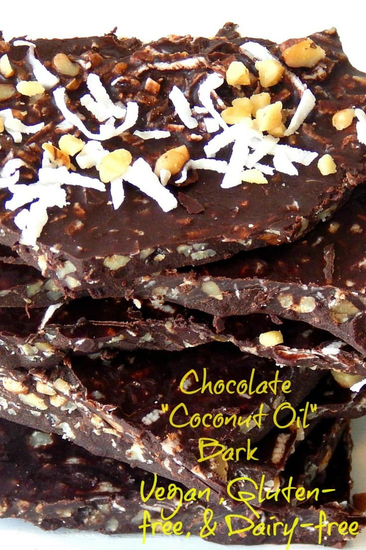 Healthy Coconut Oil Chocolate Bark