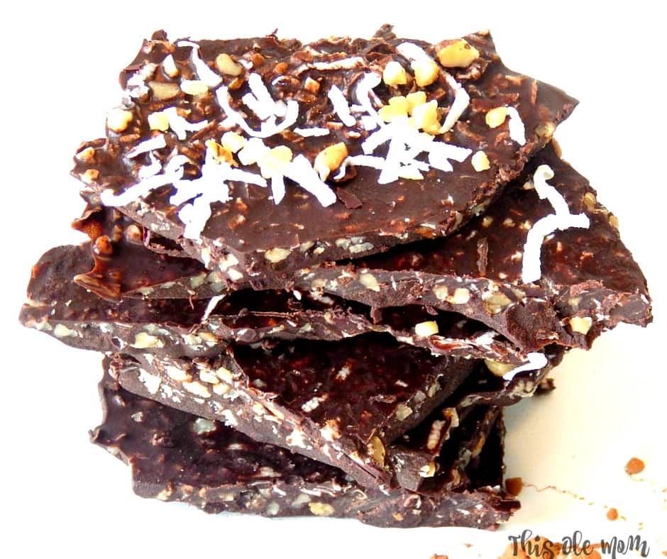 Good For You "Coconut Oil" Chocolate Bark