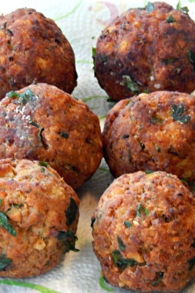 Remove grease from Shrimp Balls