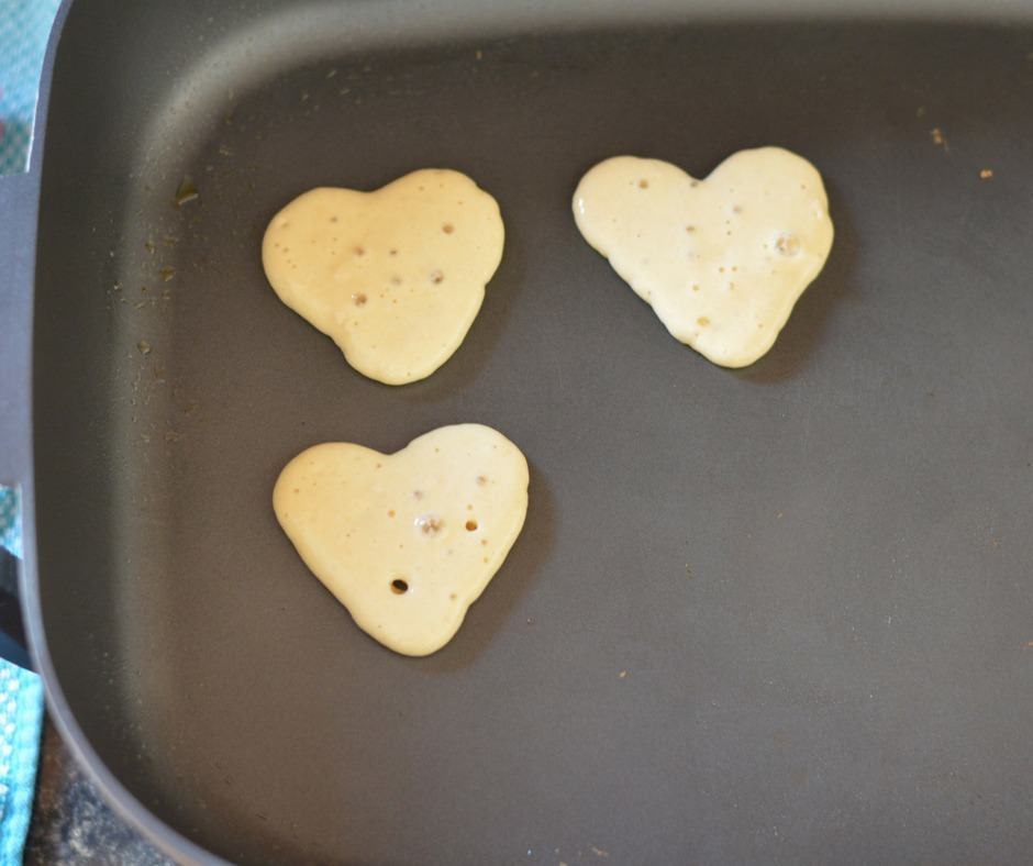 Heart Shaped Pancakes