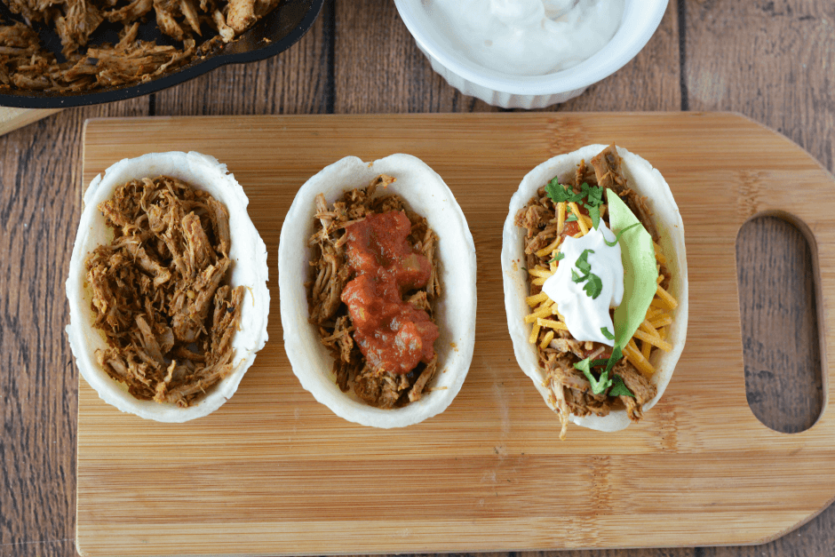 Pork Taco Mini Boats 