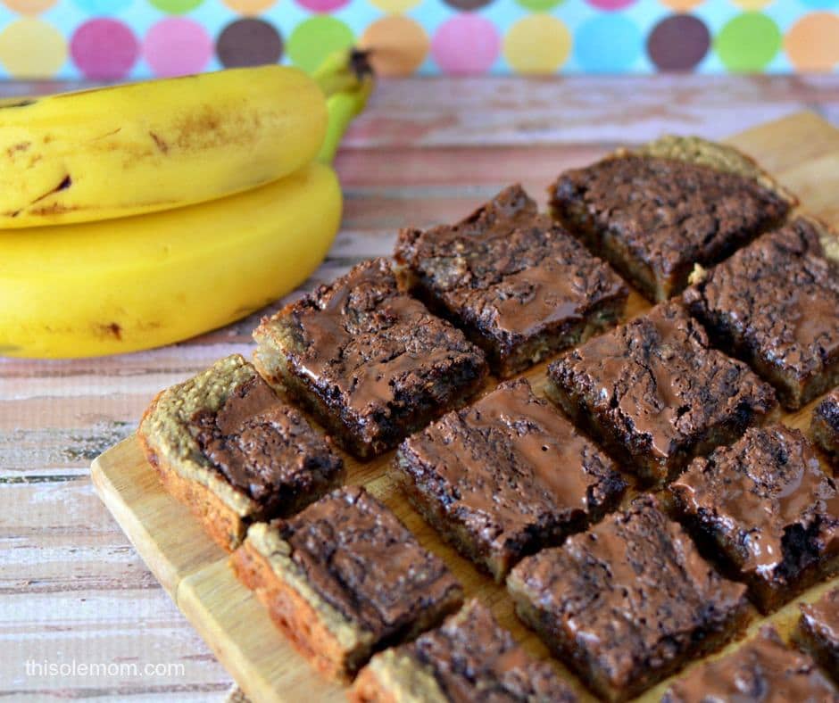 Gluten Free Chocolate Banana Bars 