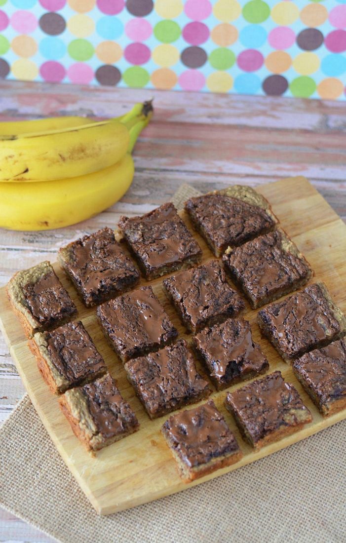 Gluten Free Chocolate Banana Bars on Chopping Block