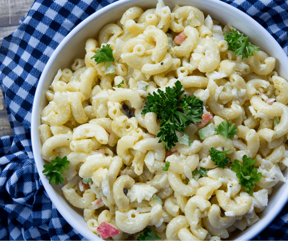 Cold Macaroni Crab Salad