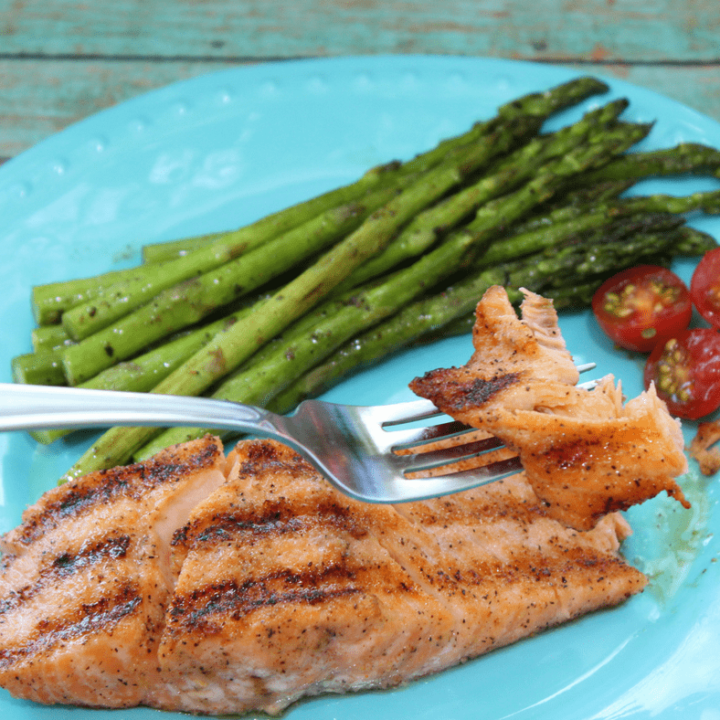 Indoor Grilled Cajun Salmon