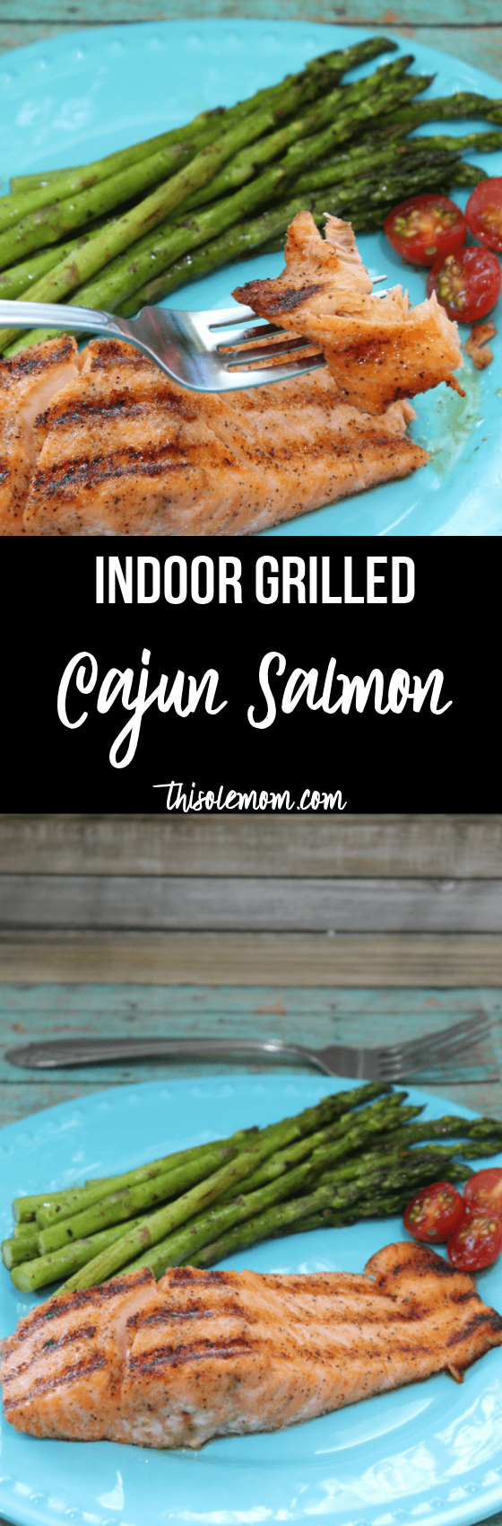 Indoor Grilled Cajun Salmon