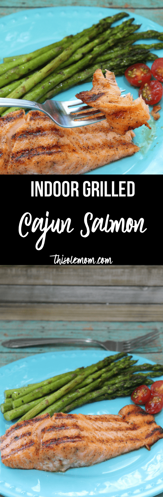 Indoor Grilled Cajun Salmon Recipe - This Ole Mom