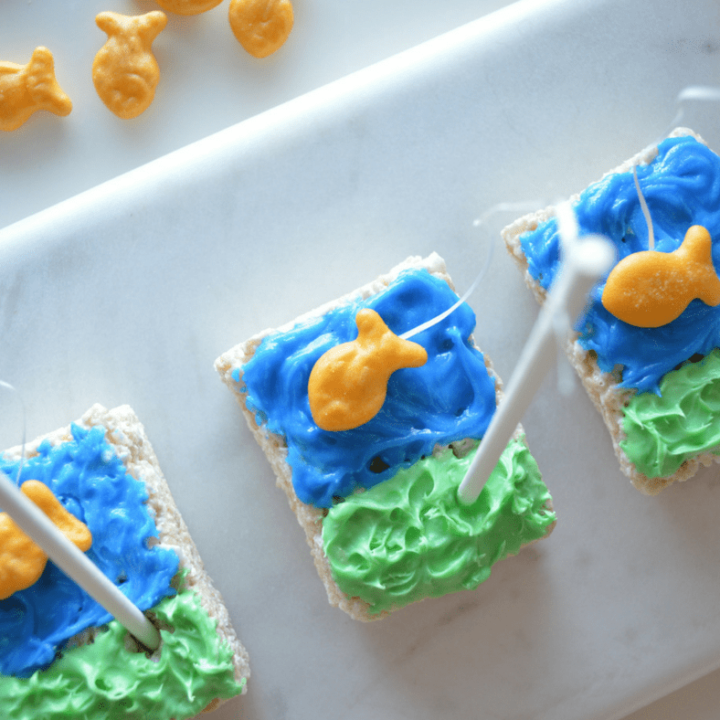 How to Make Rice Krispies Fun Fishing Treats