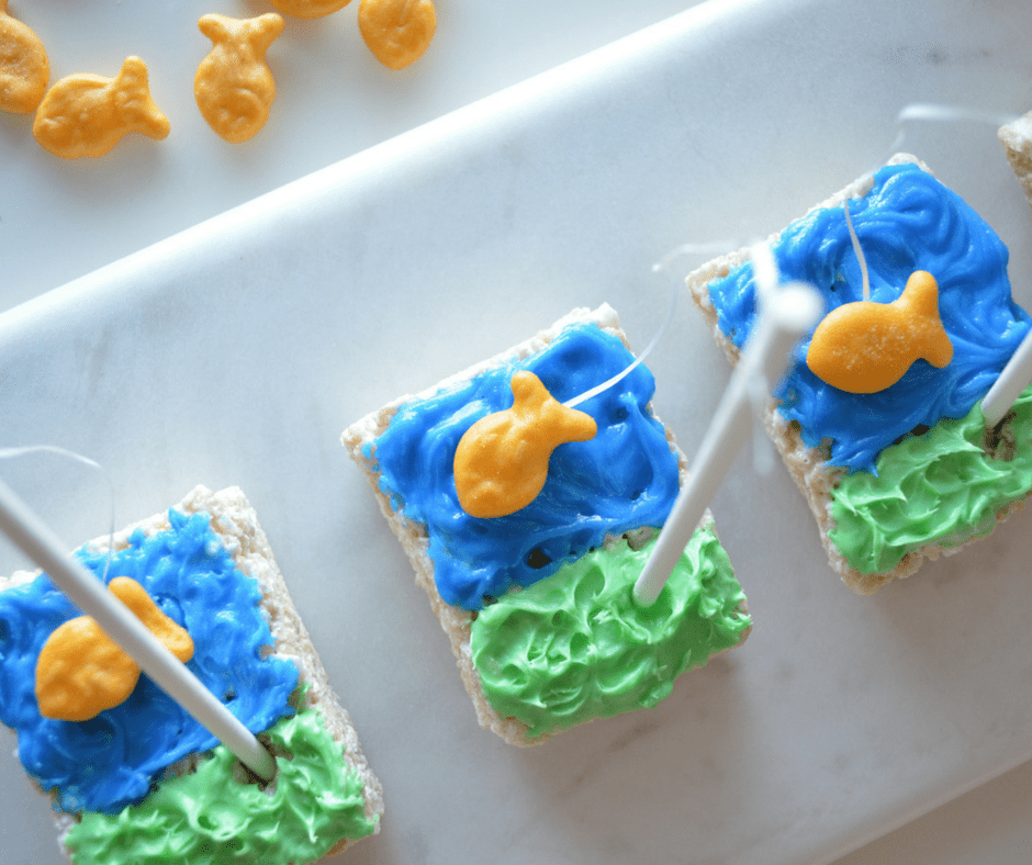 How to Make Rice Krispies Fun Fishing Treats