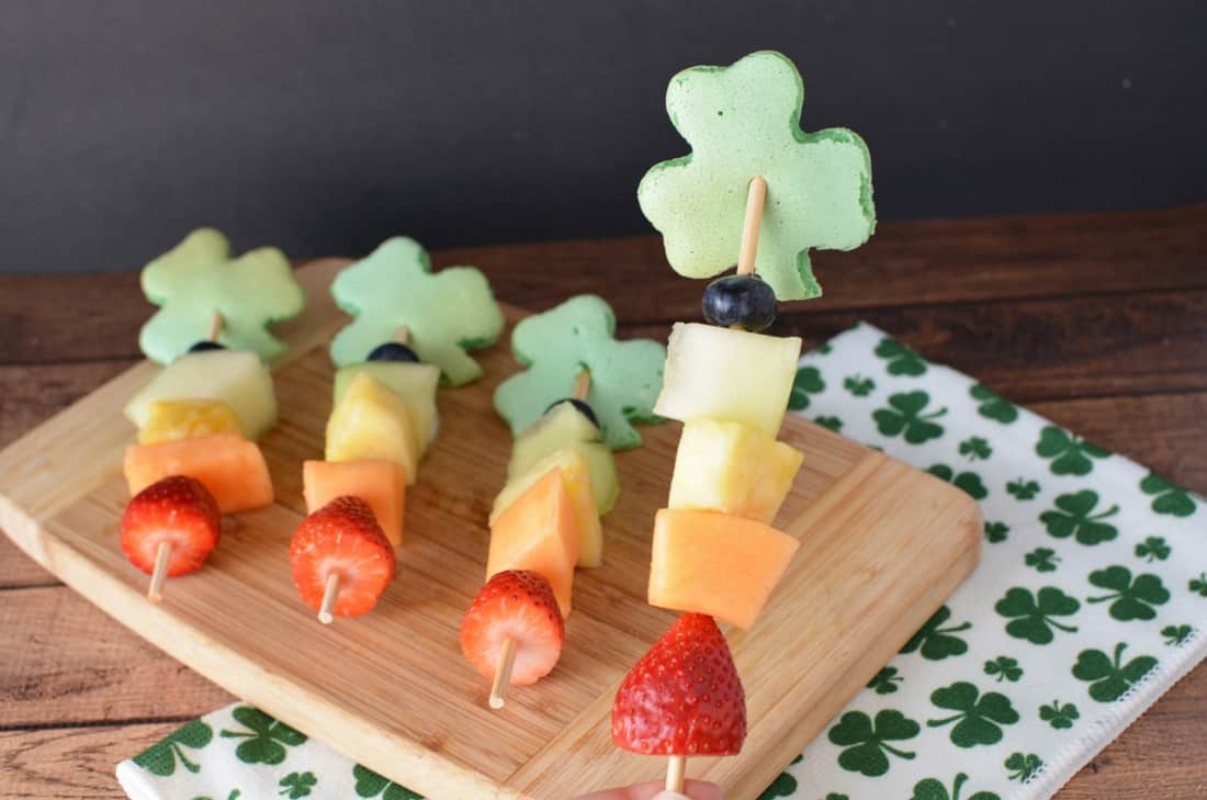 Saint Patrick's Day Pancake Kabobs