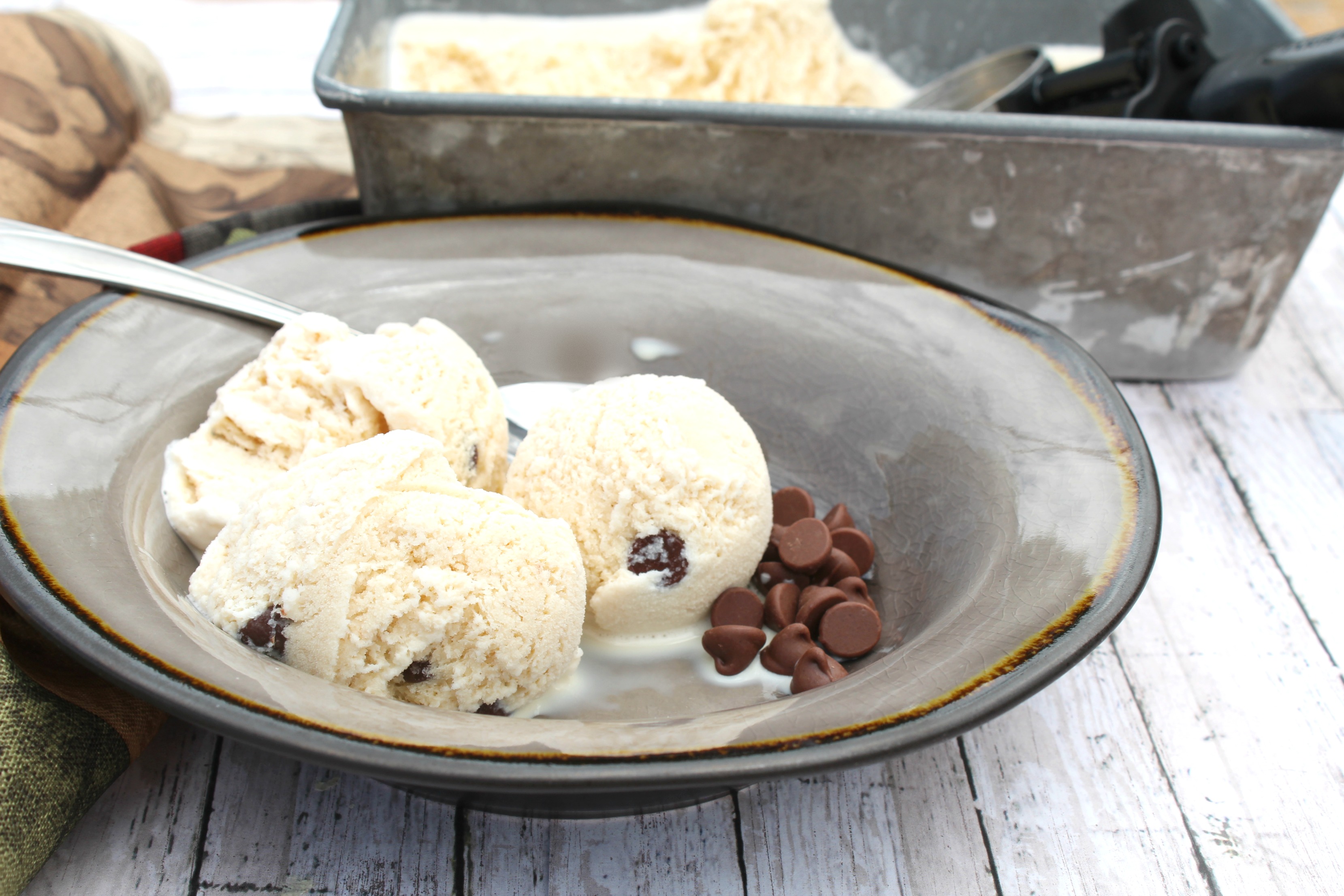 Homemade Coffee Ice Cream 