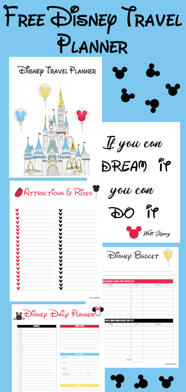 Disney Planner Free Printables