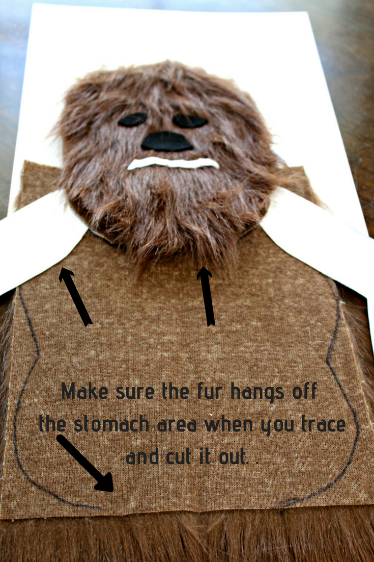 Chewbacca furry head and body 