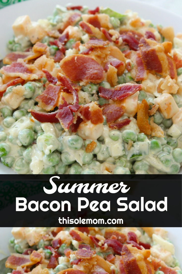 Summer Bacon Pea Salad 