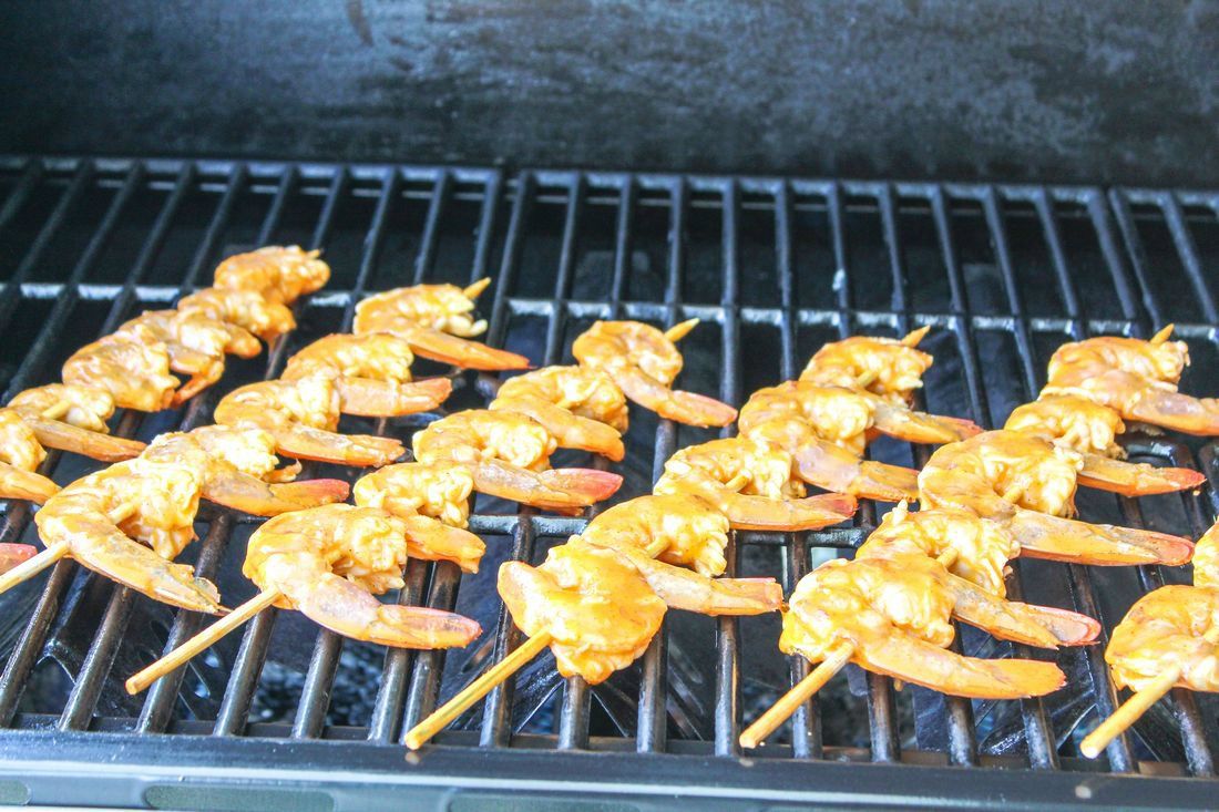 Grilled Buffalo Shrimp Skewers