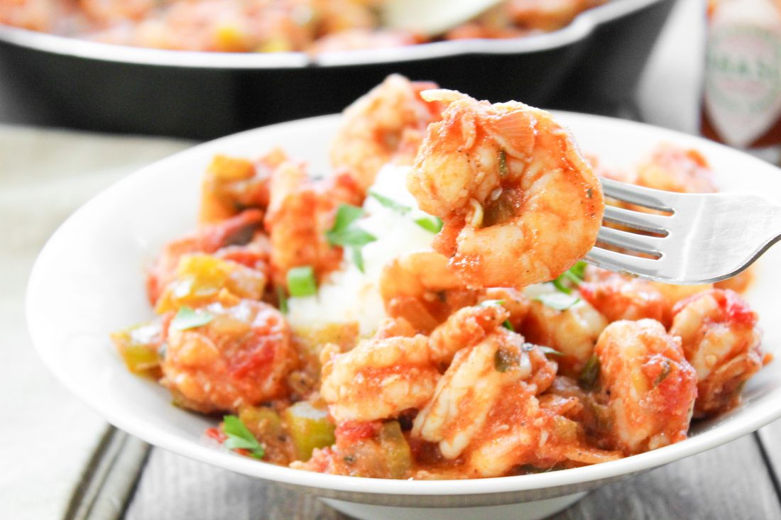 Cajun Spicy Shrimp With Rice