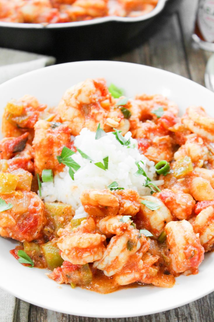 Cajun Spicy Shrimp With Rice