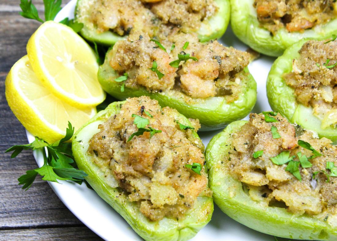 Cajun Shrimp Stuffed Mirlitons