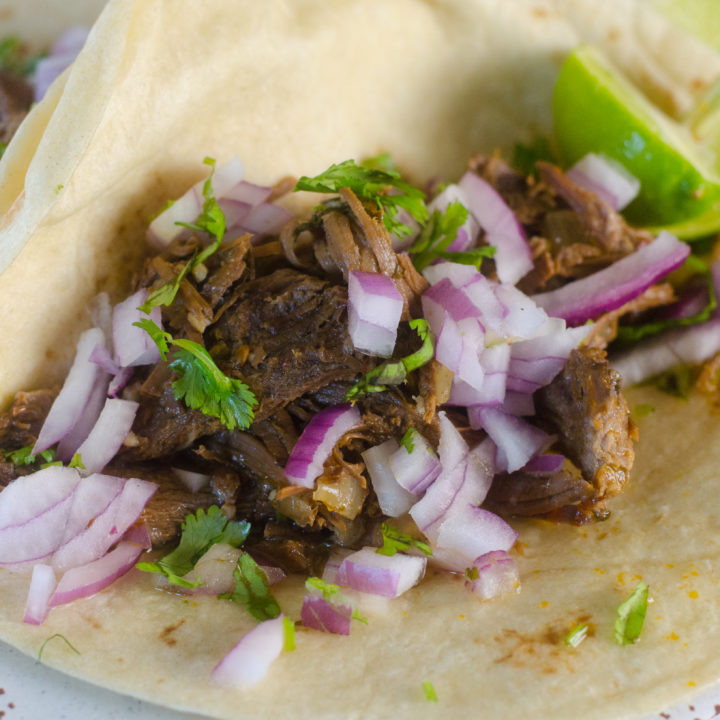 Instant Pot Beef Barbacoa Tacos