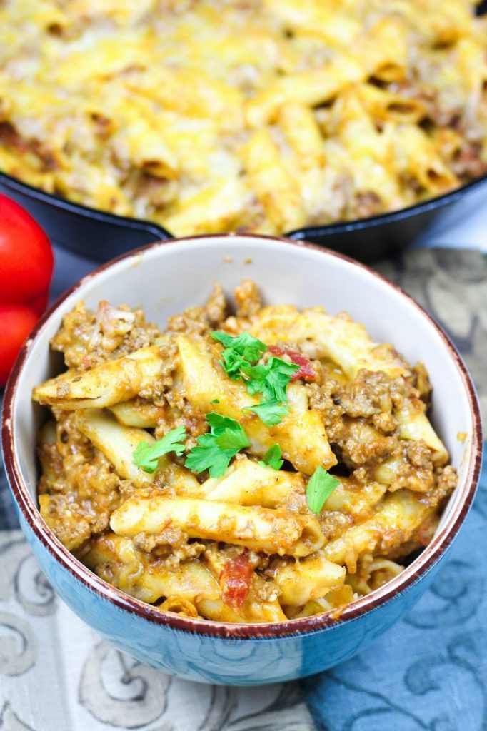 Cheesy Taco Penne Ziti