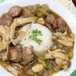 Chicken and Sausage Andouille Gumbo with Okra