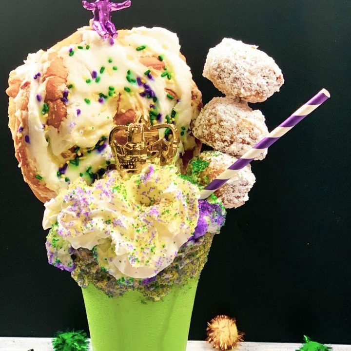 Mardi Gras King Cake Milkshake