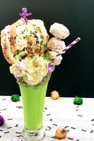 Mardi Gras King Cake Milkshake