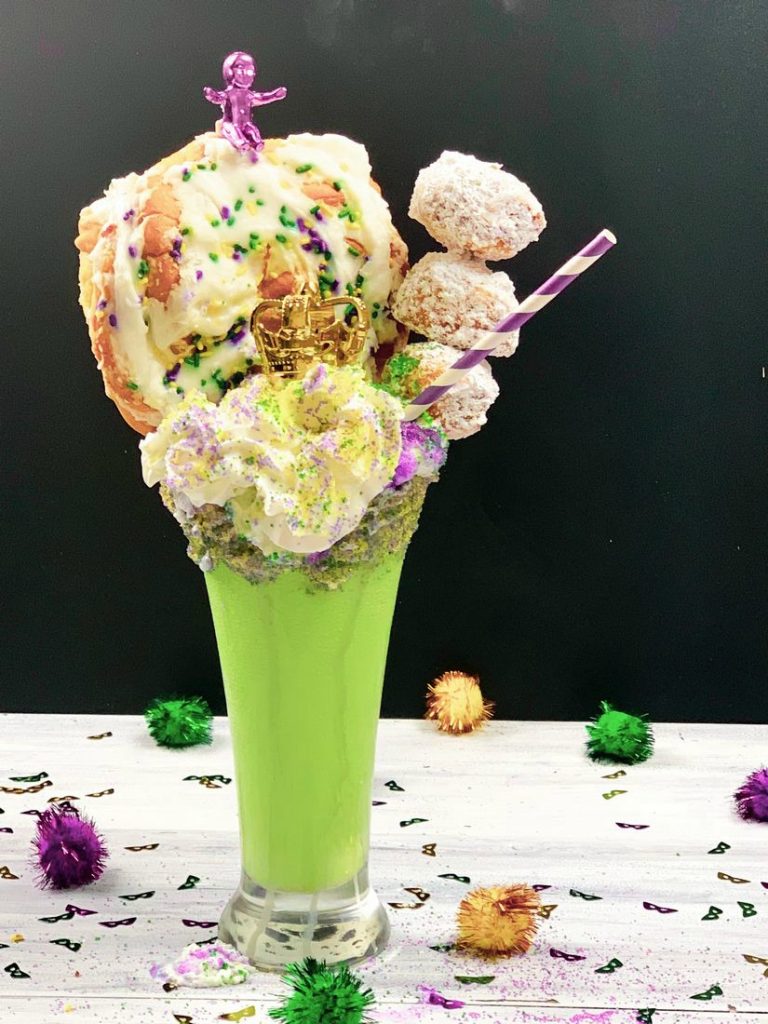 Mardi Gras King Cake Milkshake